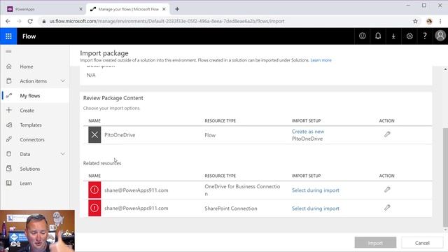 Flow and PowerApps Export Package - Use Export and Import to move a working app смотреть онлайн