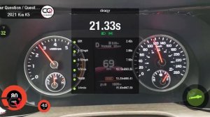 Kia K5 GT-Line AWD Acceleration Test 0-100kmh / 0-60mph