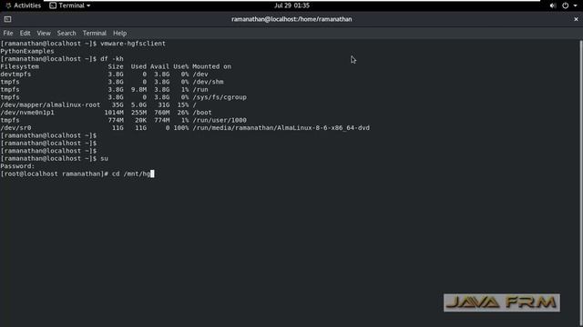 How to share folder of Windows host to AlmaLinux 8 Guest OS on Vmware Workstation 16.2 смотреть онлайн