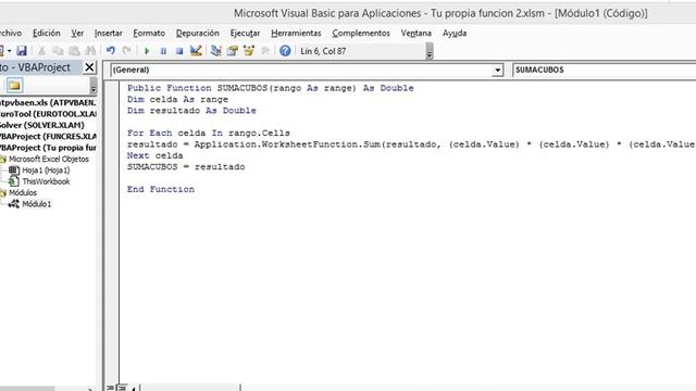 Funcion definida por el usuario en excel смотреть онлайн