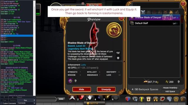 Level 1 to 100 + Shadow Blade of Despair, Blade of Awe, Awethur's Accoutrements BOT || GRIMLITE RE смотреть онлайн