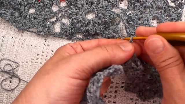 Кофточка из квадратных безотрывных МОТИВОВ , вязание КРЮчКОМ  Crochet Blouse ( В №393)