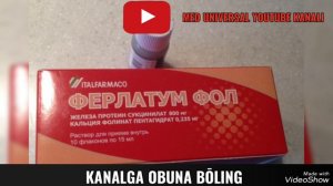 FERLATUM DORI VOSITASI HAQIDA MA'LUMOT. GEMOGLOBINNI TEZDA KŌTARADIGAN FERLATUM DORI VOSITASI HAQID