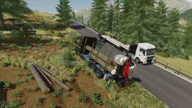 FS22 |Карта Erlengrat| Лесозаготовка в Альпах / Forestry / Logging смотреть онлайн