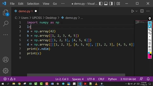 O-Level M3 R5 | Python Create Numpy ndarray in Different Dimensions| Lecture 53 смотреть онлайн