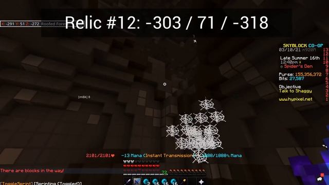 All Relic Locations (Hypixel Skyblock) With WAYPOINTS (Updated) смотреть онлайн