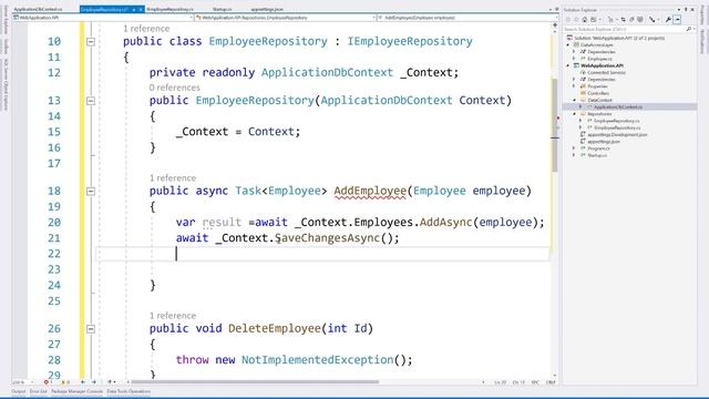 ASP.NET CORE Tutorial For Beginners 72: WebAPI Repository Pattern смотреть онлайн