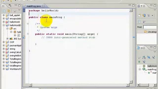 Java w/ Eclipse 05 - Absolute Basics: Hello World Part 1 смотреть онлайн