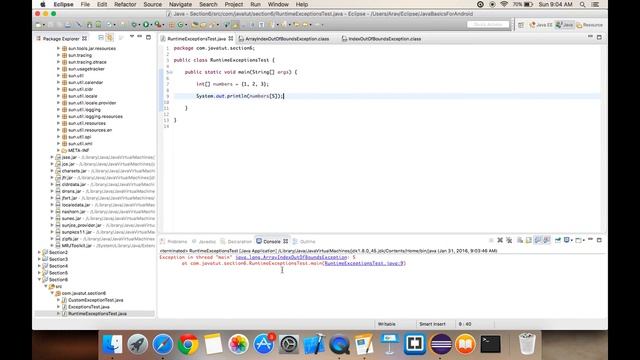 Complete Java tutorial :- 41 Unchecked Exceptions смотреть онлайн