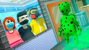 ВИРУС ИЩЕТ НАС! СТОИМ В ОПАСНОЙ НЫЧКЕ В МАГАЗИНЕ! УГАРНЫЕ ПЛАСТИЛИНОВЫЕ ПРЯТКИ В HUMAN FALL FLAT