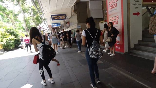 4K Walk Orchard Road, the most popular Road on a Sunday, amazing Shopping Street Singapore, Singapu смотреть онлайн