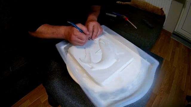 Резьба по гипсу АКУЛА SHARK Plaster Carving смотреть онлайн