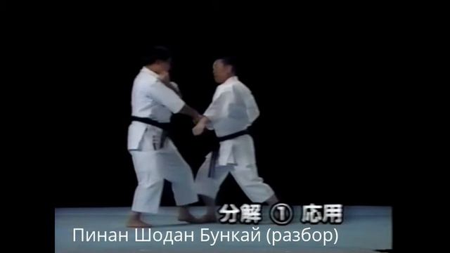 Каратэ ката Пинан Шодан и Бункай смотреть онлайн