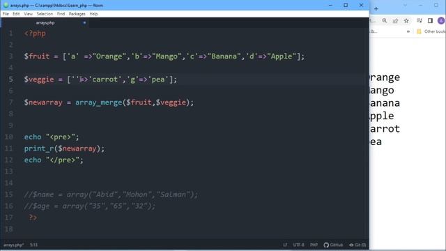 PHP Array_Merge & Array_Combine Tutorial in Bangla смотреть онлайн