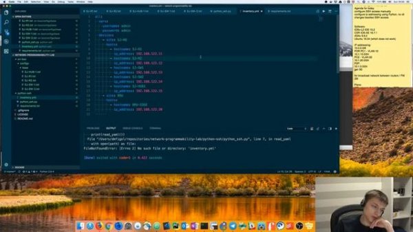 YAML, Python netmiko and async SSH – Network programmability stream 1