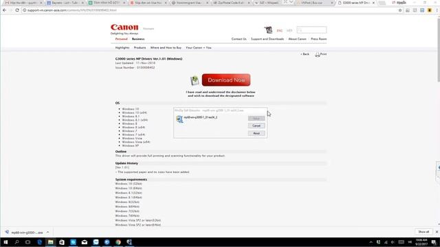 Hướng dẫn cài Driver Wifi máy in Canon Pixma G3000 trên Win10 64bit смотреть онлайн