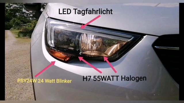 Opel Crossland-X Beleuchtung und Leuchtmittel außen смотреть онлайн