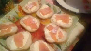 Вкуснейшие бутерброды с форелью!!!!! Отличная закуска для застолья!!!!!!!