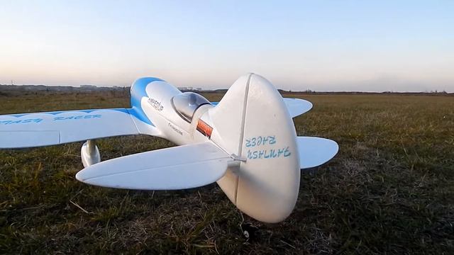 Gee Bee R3 EPO RC Plane Синий радиоуправляемый самолёт