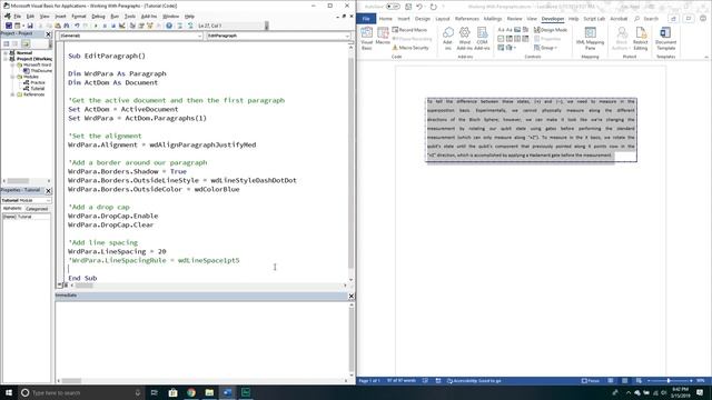 How To Work With Paragraphs In Word VBA смотреть онлайн