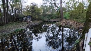 Проверка воды в пруду перед зарыблением.Chemical analysis of water