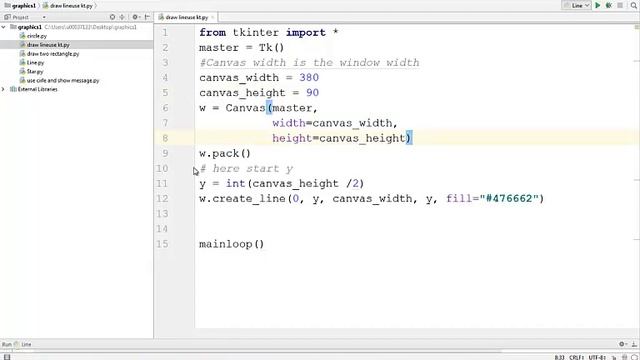 lesson 11:Python GUI for beginners (Draw Line using KT) смотреть онлайн