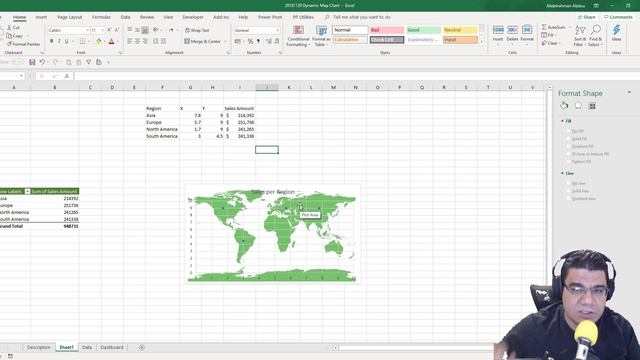 Create a dynamic map Chart/Dashboard in Excel Step by Step | Works on Any Excel version смотреть онлайн