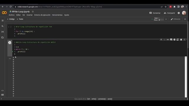 PROGRAMACIÓN EN PYTHON CON GOOGLE COLAB | DATA SCIENCE | [CLASE 10] COMO HACER UN CICLO WHILE смотреть онлайн