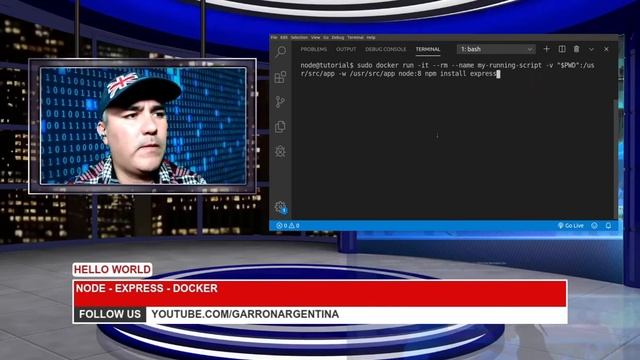 Node - Express - Docker смотреть онлайн