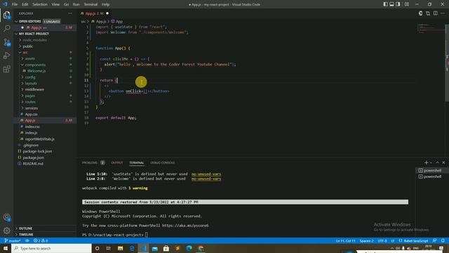 Events in react js tutorials part - 5 | React Events | Event Handling смотреть онлайн