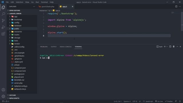 "The Mix manifest does not exist" | How to fix Laravel Errors смотреть онлайн