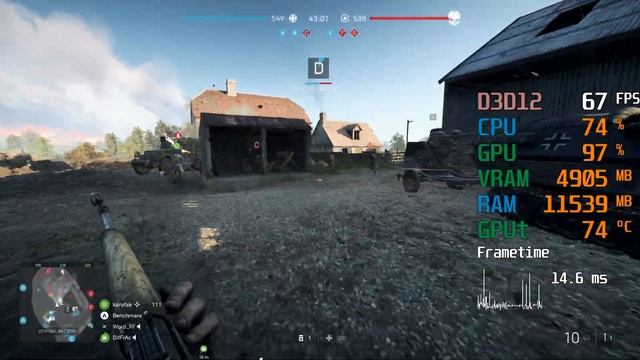 GeForce RTX 2060 -- AMD Ryzen 5 3600 -- Battlefield V BFV FPS Test Ray Tracing смотреть онлайн