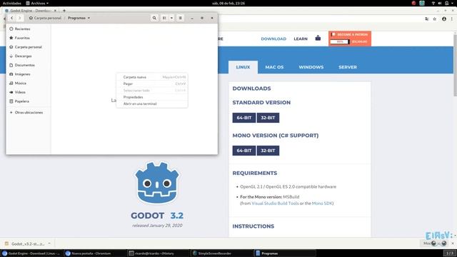 Instalar Godot en Linux (Debian 10).? смотреть онлайн