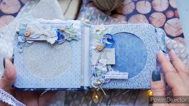 Мини альбом про счастье | Скрапбукинг | Scrapbooking | Minialbum Happy