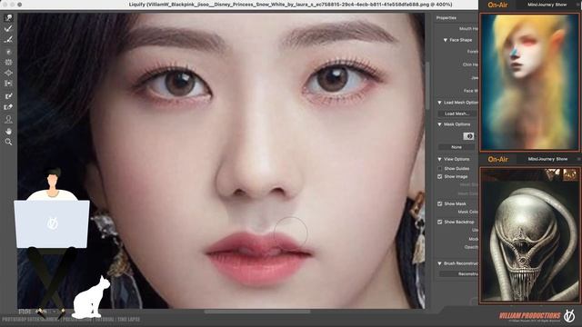 BlackPink Jisoo | Snow white | MidJourney ai | Photoshop | ai art | stable diffusion |dreamstudi смотреть онлайн
