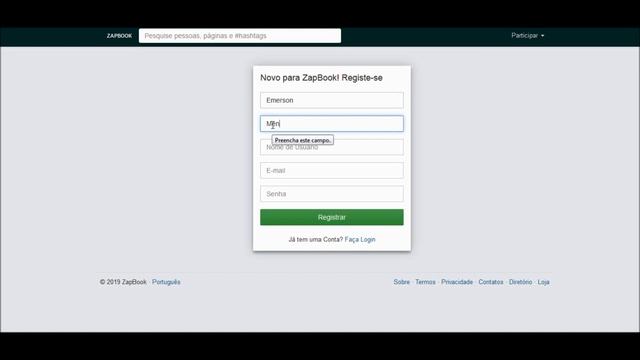 Rede Social ZapBook смотреть онлайн