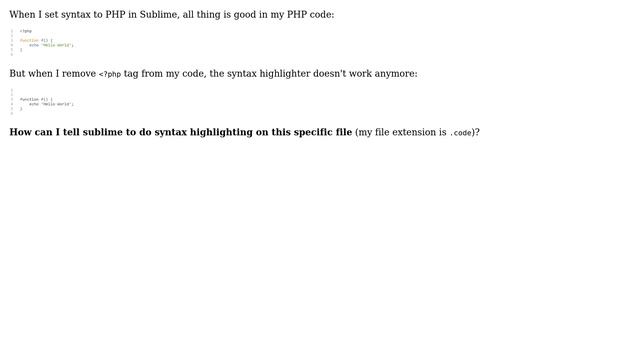 How to set PHP syntax for a file without ＜?php tag? (2 Solutions!!) смотреть онлайн