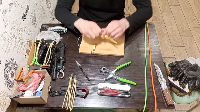 сборка тяжей для рогатки