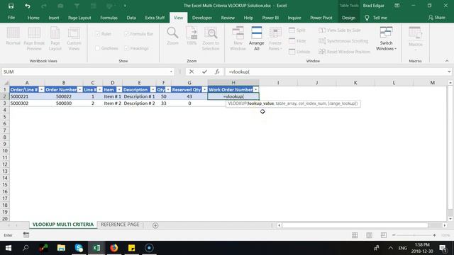 Excel Multi Criteria Vlookup Function (Vlookup with Multiple Criteria) смотреть онлайн