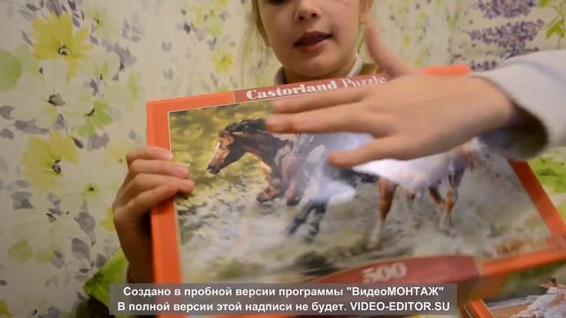 Собираем пазлы Castorland "Галоп" 500 эл. смотреть онлайн