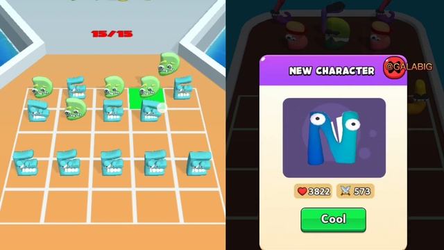 MERGE ALPHABET LORE RUN | Merge Alphabet ABC lore letter run | Level A - O Alphabet Game смотреть онлайн