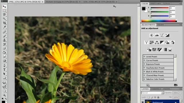 Интерфейс программы Adobe Photoshop CS4 смотреть онлайн