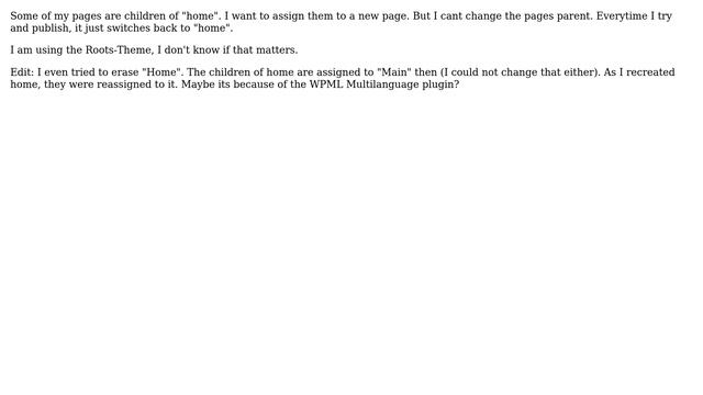 Wordpress: Can't change parent page смотреть онлайн