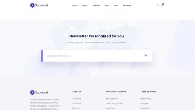 Project Management Landing Page Demo Preview | Saasland MultiPurpose WordPress Theme смотреть онлайн
