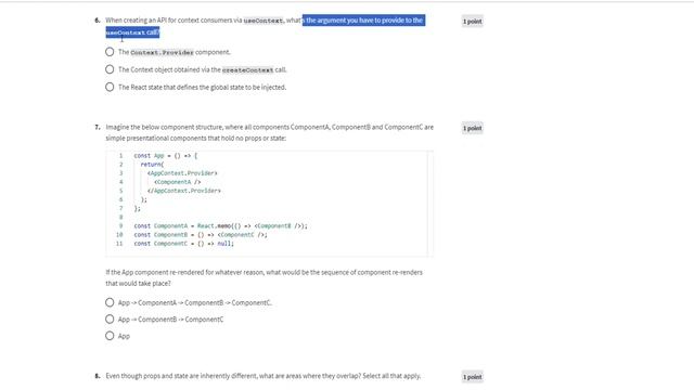 Advanced React Week 1 | Module quiz: Components Quiz Answers смотреть онлайн