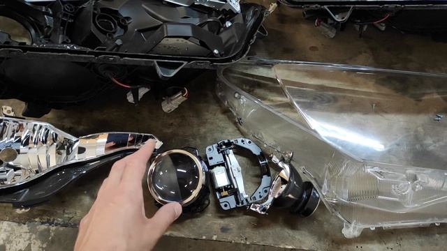 Тюнинг и улучшение фар на Toyota RAV4 установка светодиодных Bi Led линз и ПТФ смотреть онлайн