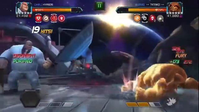 MCOC AW Node 26 Kingpin vs Sasquatch Expert Map | Marvel Contest of Champions смотреть онлайн