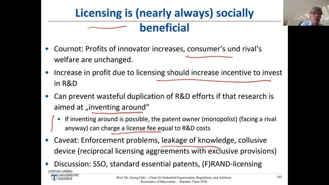 Economics of Innovation - Lecture V (Prof. Dr. Georg Götz) смотреть онлайн