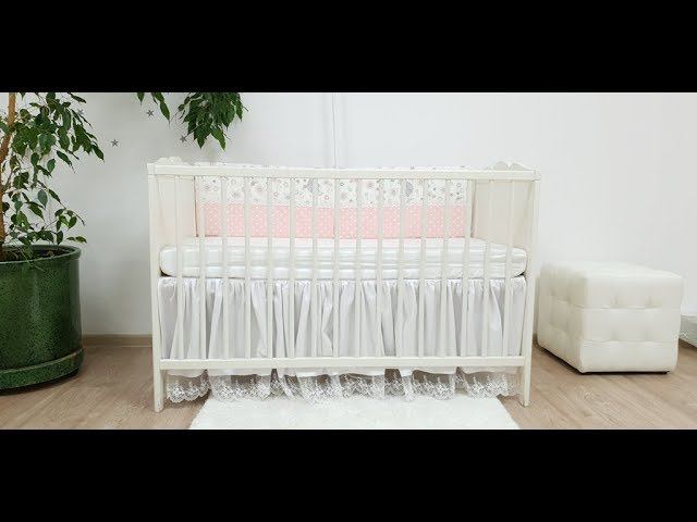 Как сшить юбку - подзор на кроватку своими руками смотреть онлайн