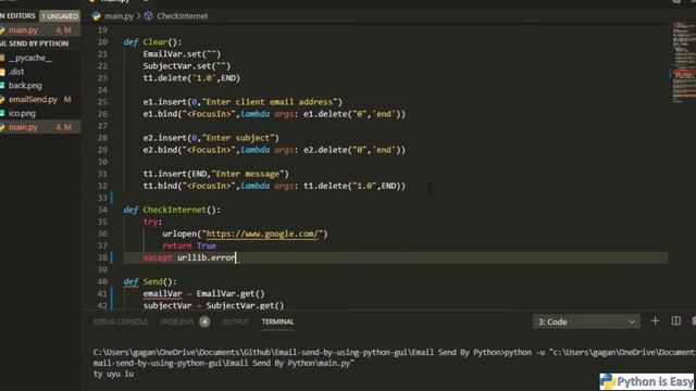 13 Email Send By Using Python | Project 2 | Part 5 | Adding Check Internet Functionality | Hindi смотреть онлайн
